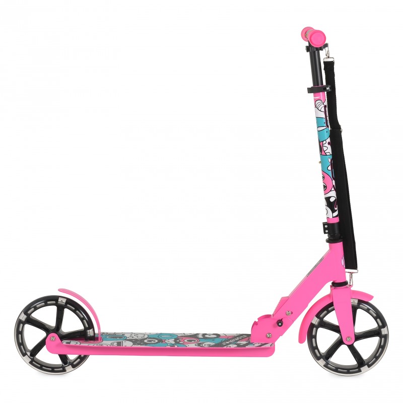 Тротинетка Monster розов